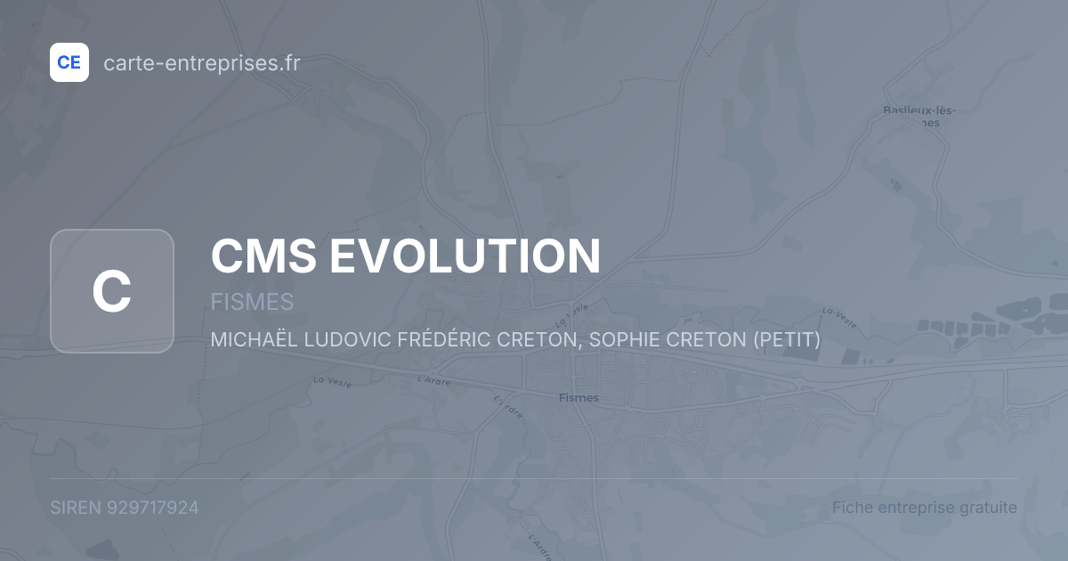 CMS EVOLUTION — 929717924 — fiche entreprise