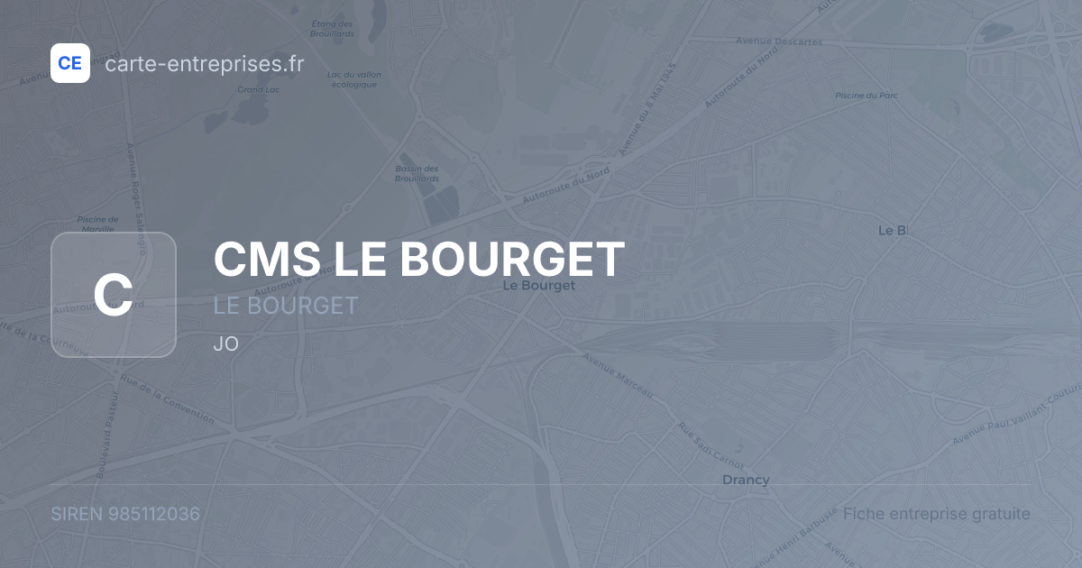 CMS LE BOURGET — 985112036 — fiche entreprise
