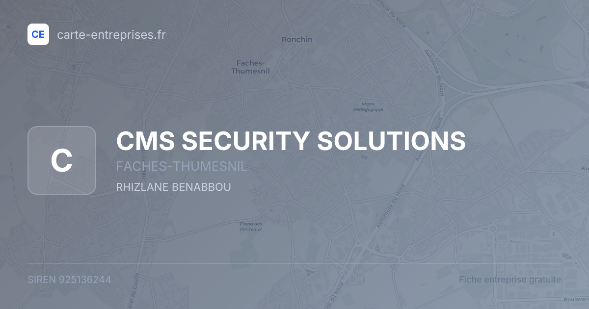 CMS SECURITY SOLUTIONS — 925136244 — fiche entreprise