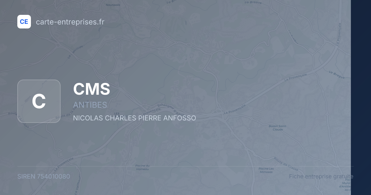 CMS — 754010080 — fiche entreprise