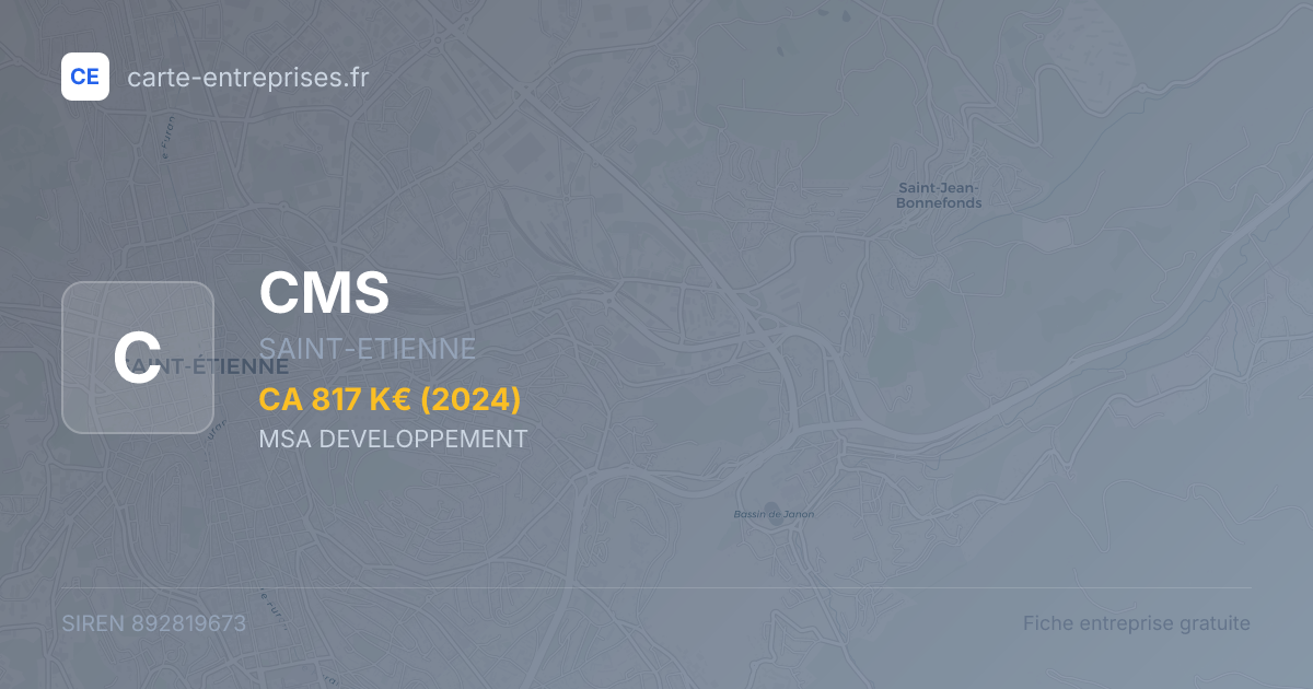 CMS — 892819673 — fiche entreprise