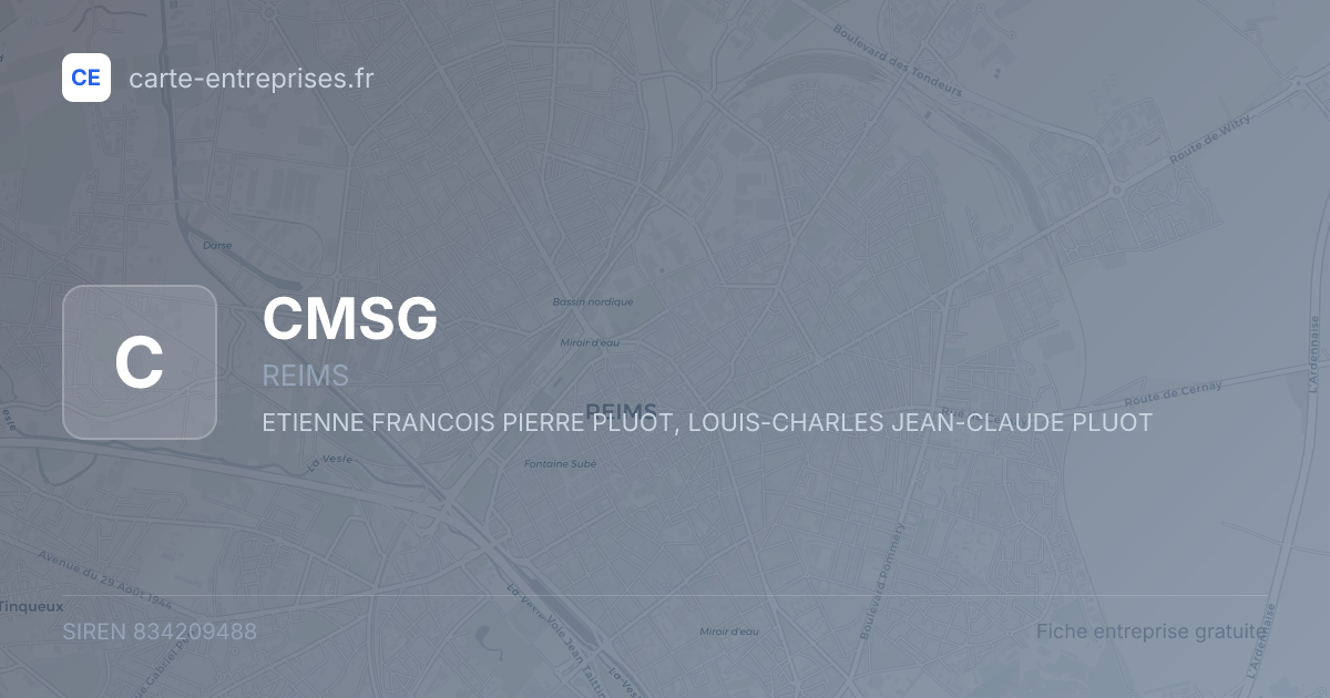 CMSG — 834209488 — fiche entreprise