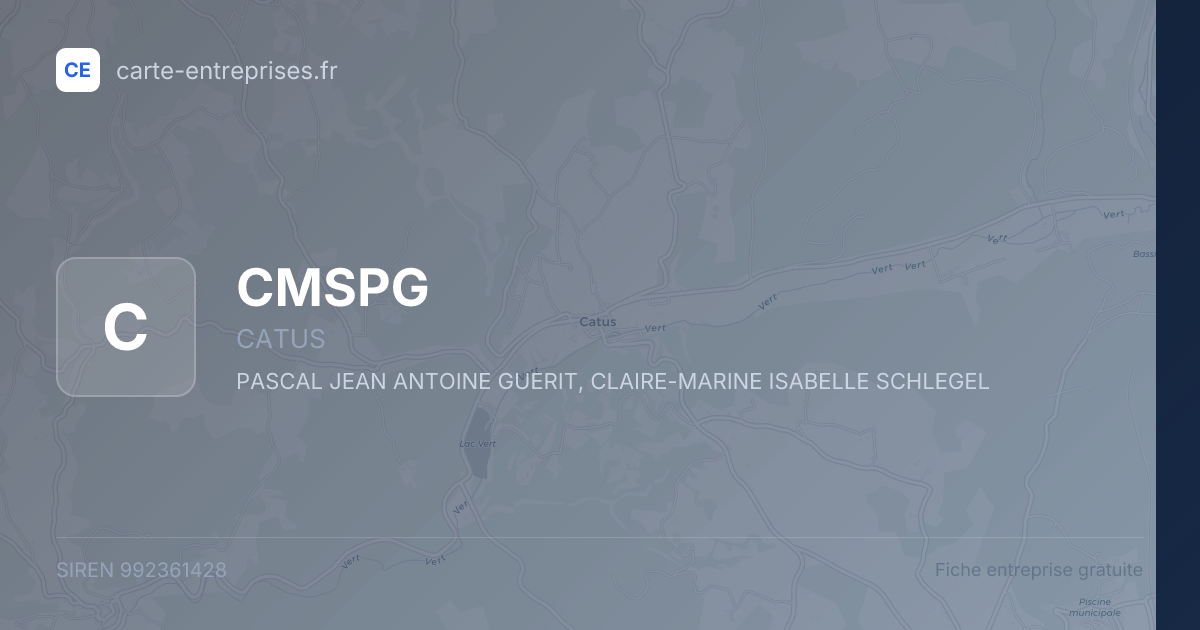 CMSPG — 992361428 — fiche entreprise