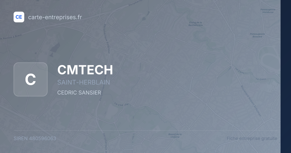 CMTECH — 480596063 — fiche entreprise