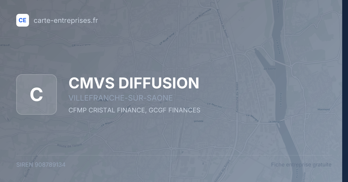 CMVS DIFFUSION — 908789134 — fiche entreprise