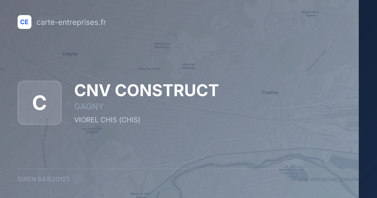 CNV CONSTRUCT — 841620123 — fiche entreprise