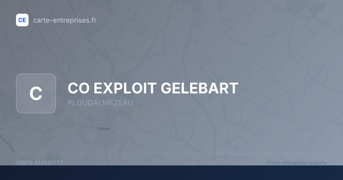 CO EXPLOIT GELEBART — 414697177 — fiche entreprise