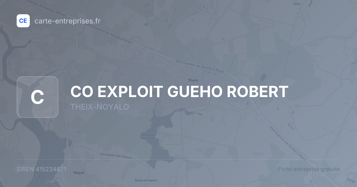 CO EXPLOIT GUEHO ROBERT — 415234871 — fiche entreprise