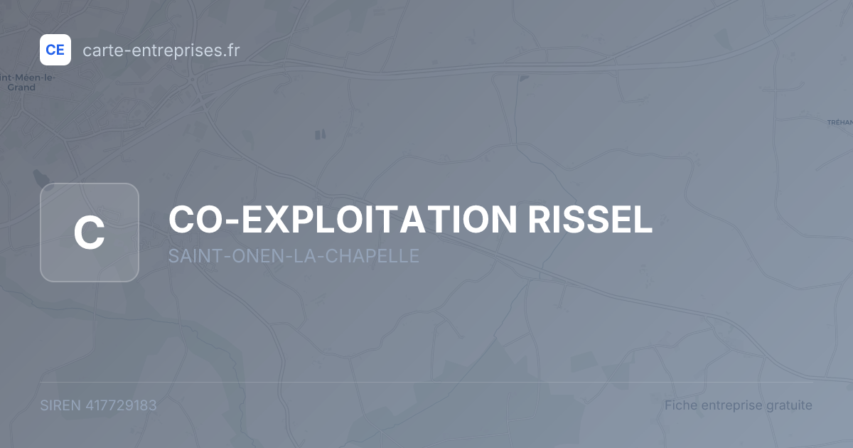 CO-EXPLOITATION RISSEL — 417729183 — fiche entreprise