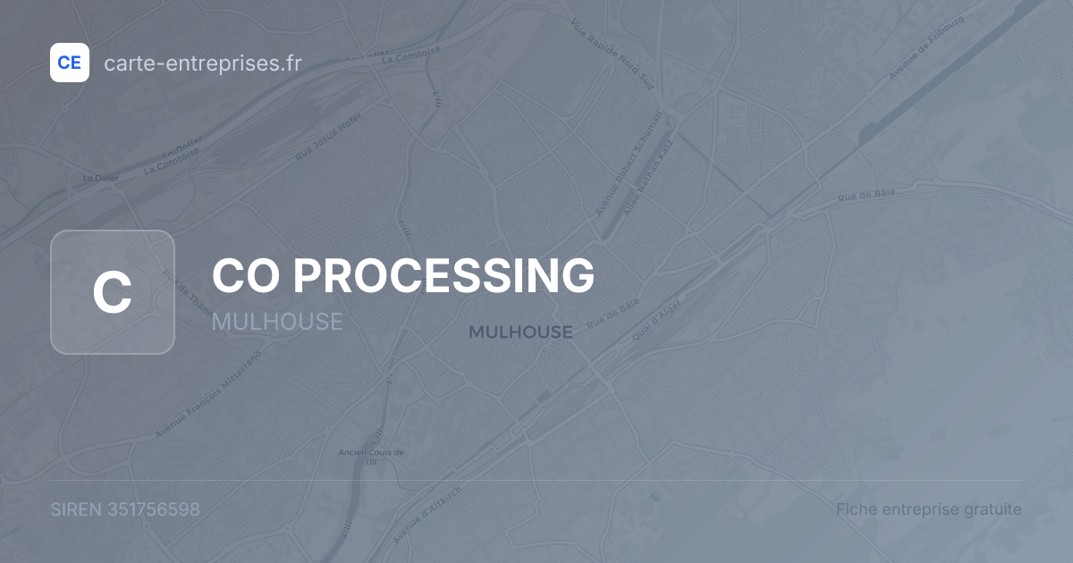 CO PROCESSING — 351756598 — fiche entreprise