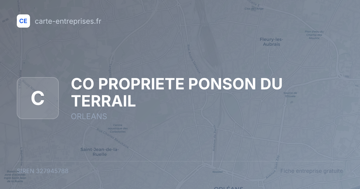 CO PROPRIETE PONSON DU TERRAIL — 327945788 — fiche entreprise