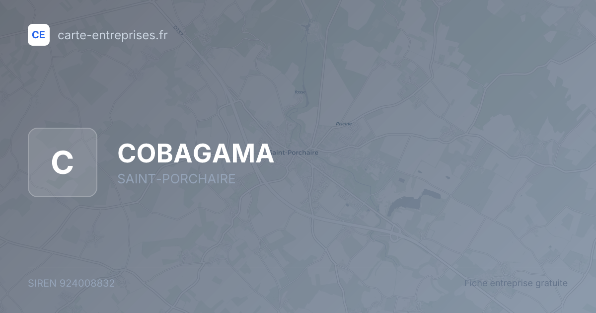 COBAGAMA — 924008832 — fiche entreprise