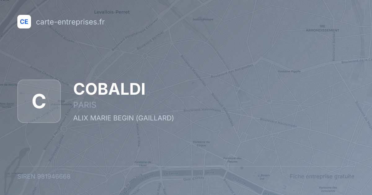 COBALDI — 981946668 — fiche entreprise