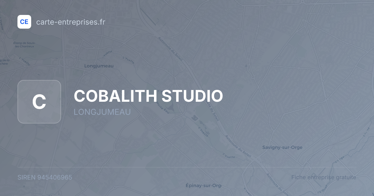 COBALITH STUDIO — 945406965 — fiche entreprise