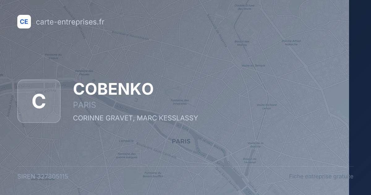 COBENKO — 327805115 — fiche entreprise