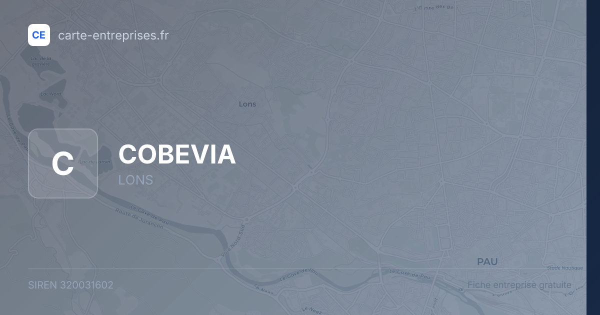 COBEVIA — 320031602 — fiche entreprise