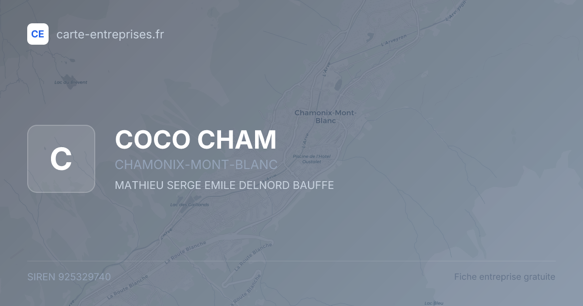 COCO CHAM — 925329740 — fiche entreprise
