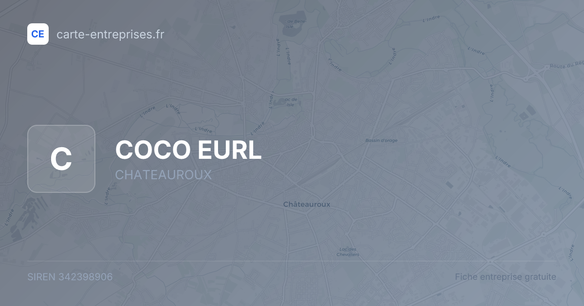 COCO EURL — 342398906 — fiche entreprise