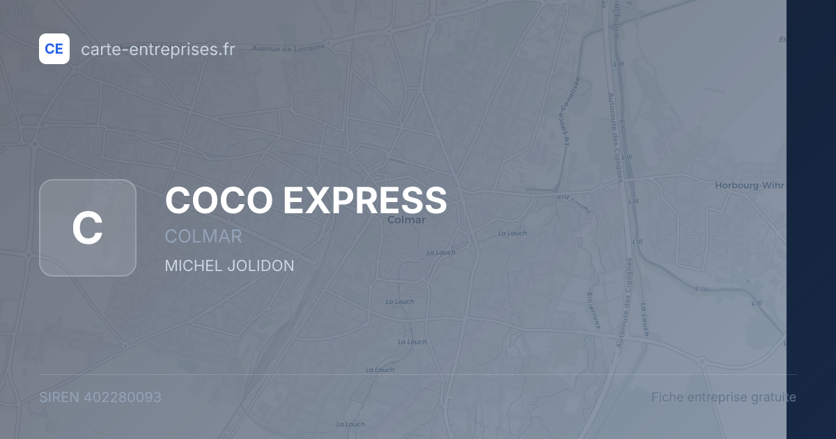 COCO EXPRESS — 402280093 — fiche entreprise