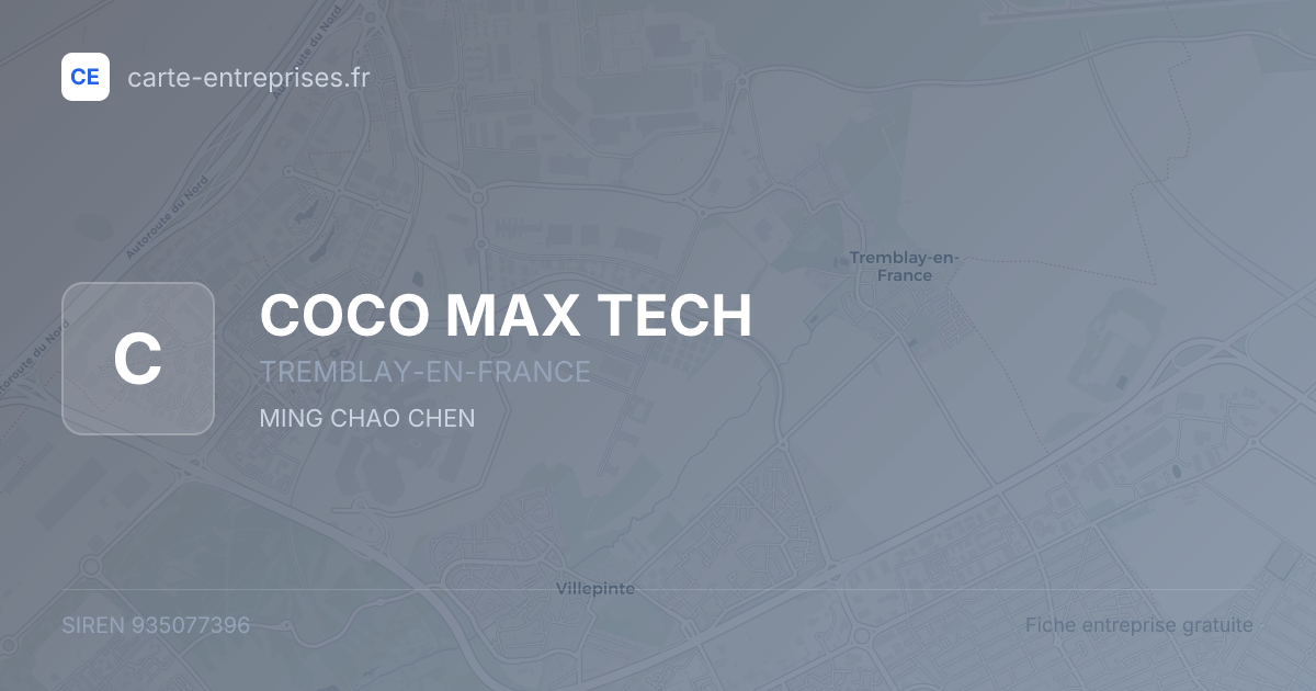 COCO MAX TECH — 935077396 — fiche entreprise