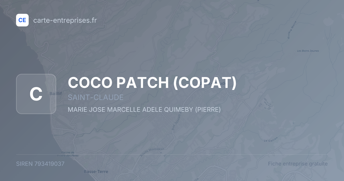 COCO PATCH (COPAT) — 793419037 — fiche entreprise