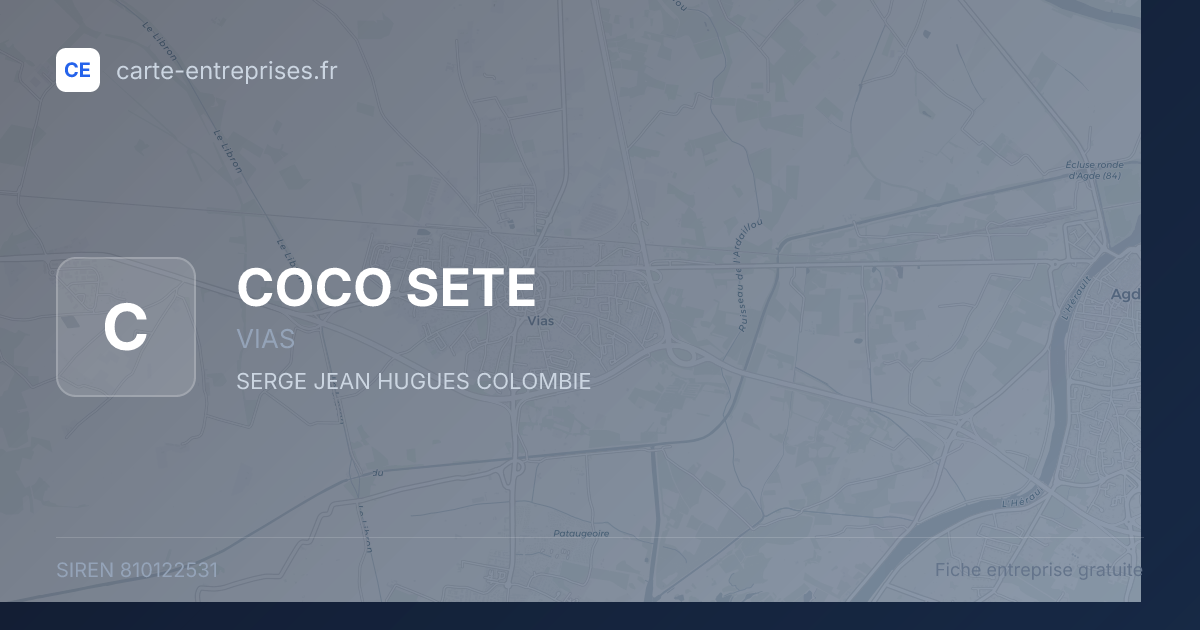 COCO SETE — 810122531 — fiche entreprise