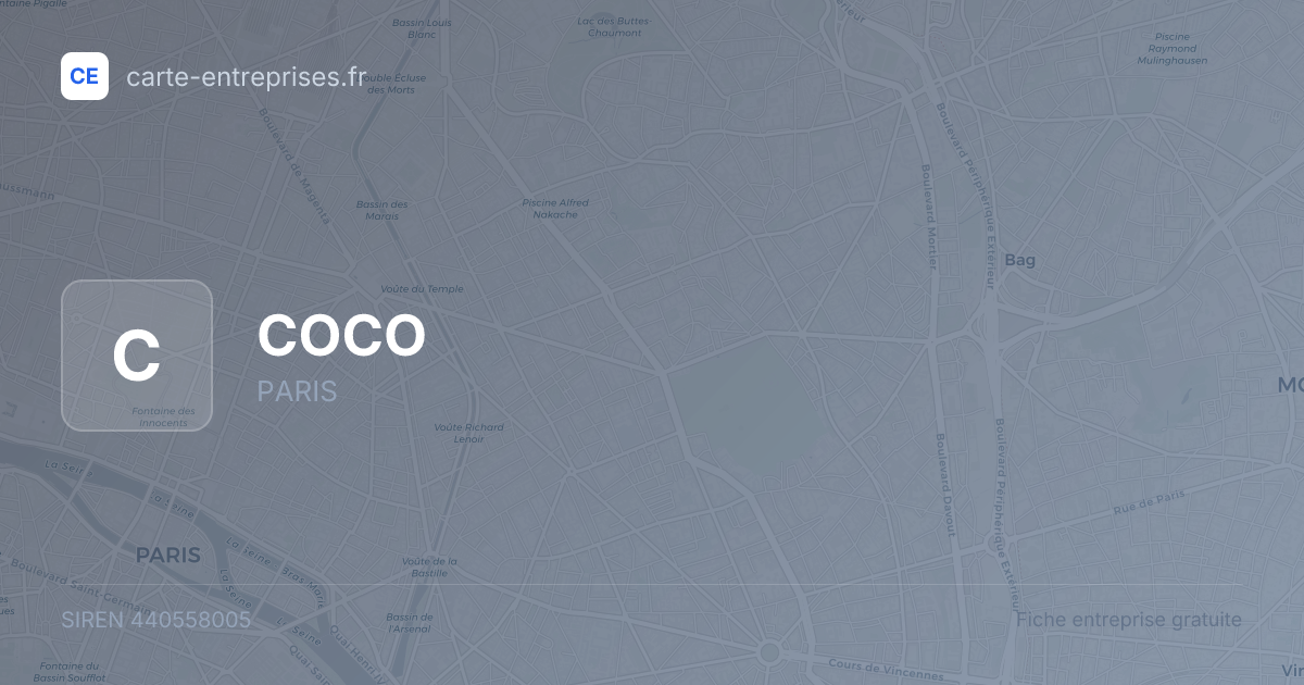 COCO — 440558005 — fiche entreprise