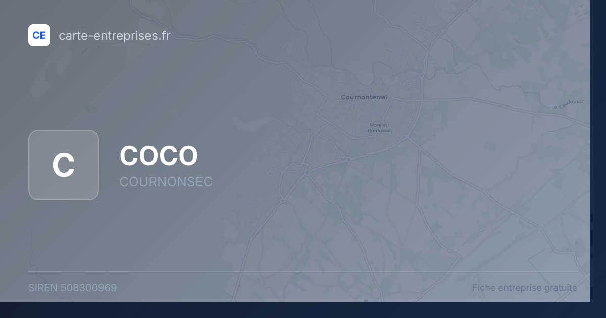 COCO — 508300969 — fiche entreprise