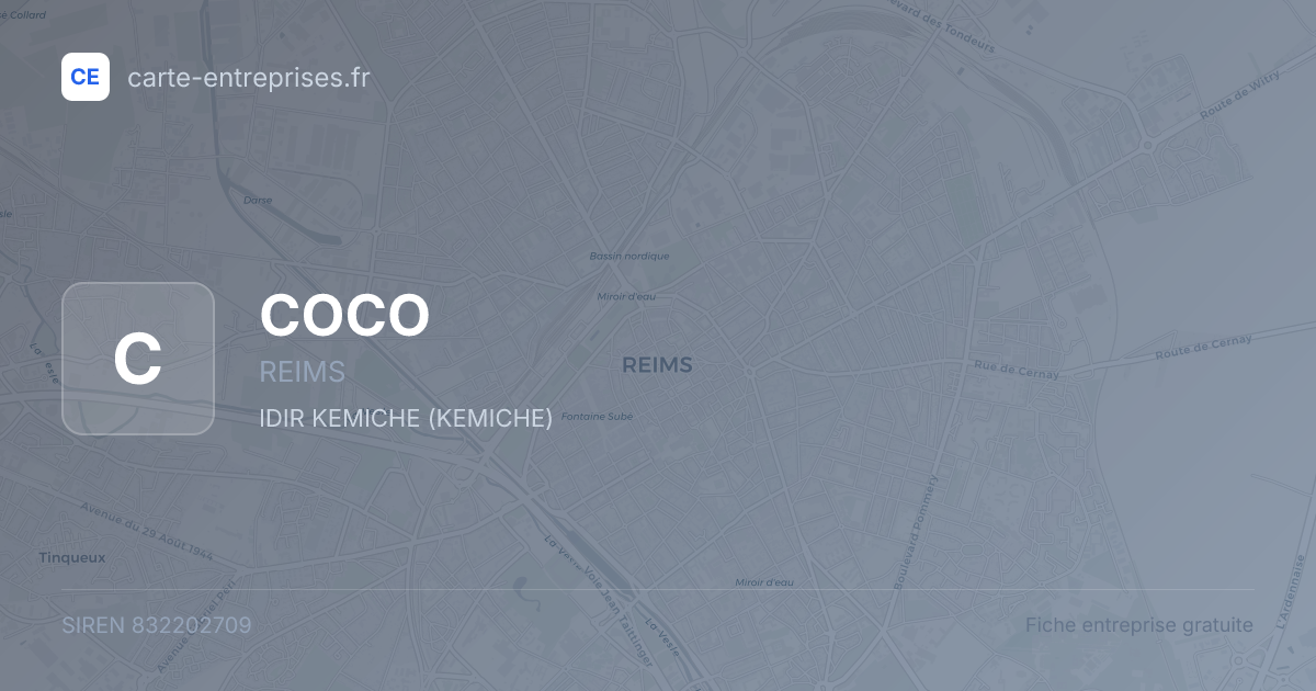 COCO — 832202709 — fiche entreprise