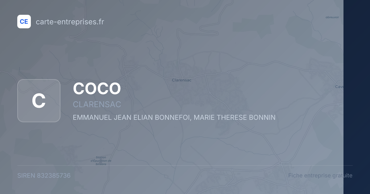 COCO — 832385736 — fiche entreprise
