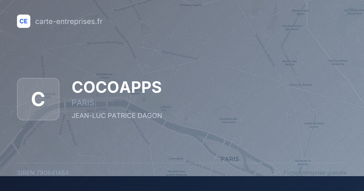 COCOAPPS — 790641484 — fiche entreprise