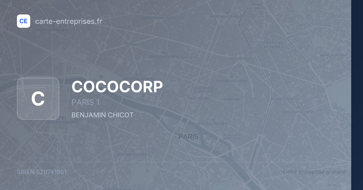 COCOCORP — 520741661 — fiche entreprise