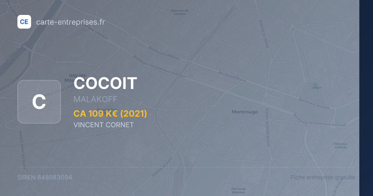COCOIT — 848983094 — fiche entreprise