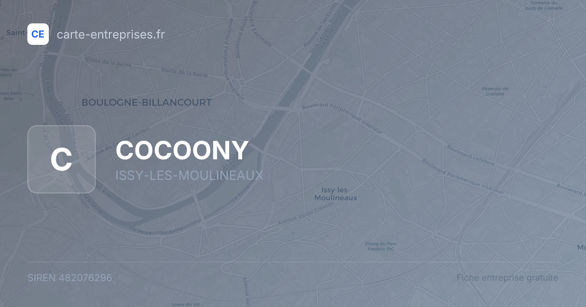 COCOONY — 482076296 — fiche entreprise