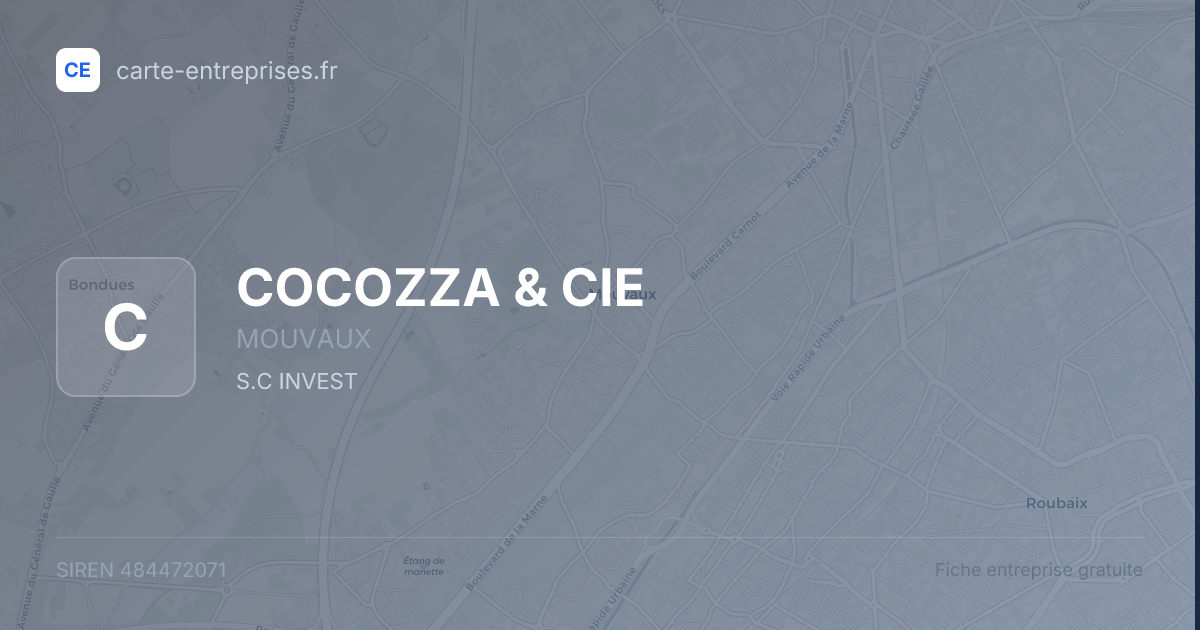 COCOZZA & CIE — 484472071 — fiche entreprise