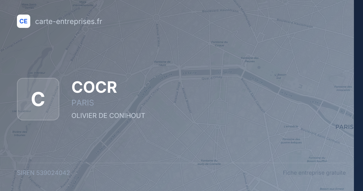 COCR — 539024042 — fiche entreprise