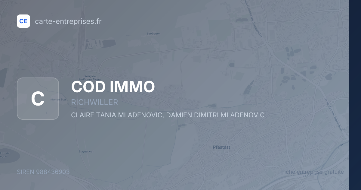 COD IMMO — 988436903 — fiche entreprise