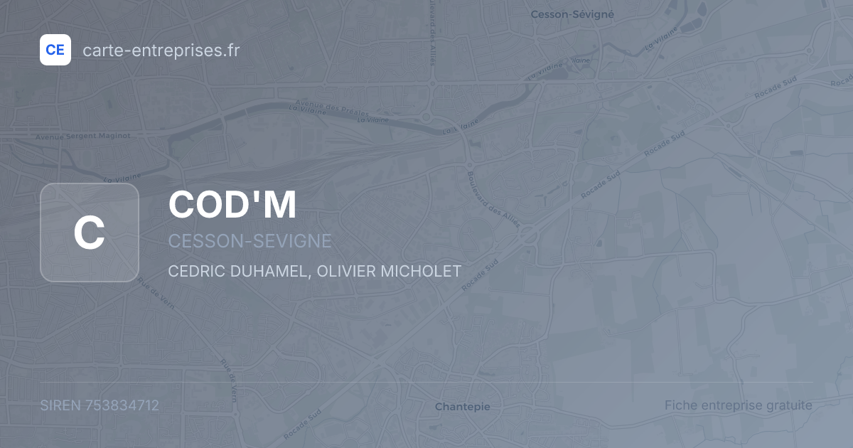 COD'M — 753834712 — fiche entreprise