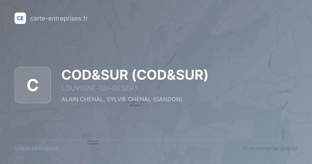 COD&SUR — 883018285 — fiche entreprise