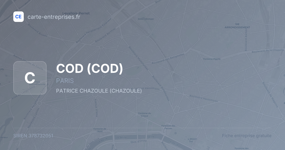 COD — 378732051 — fiche entreprise
