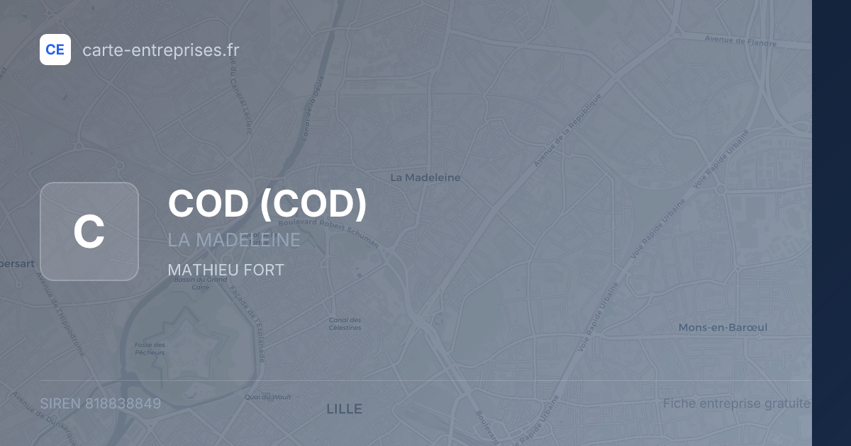 COD — 818838849 — fiche entreprise