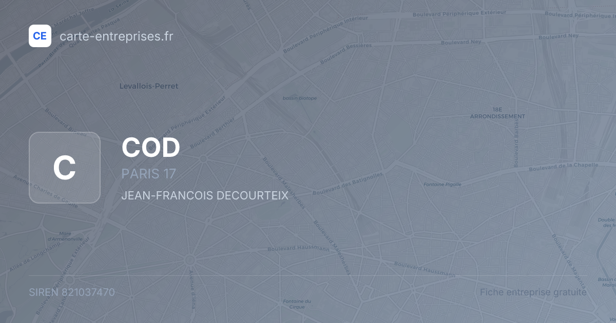 COD — 821037470 — fiche entreprise