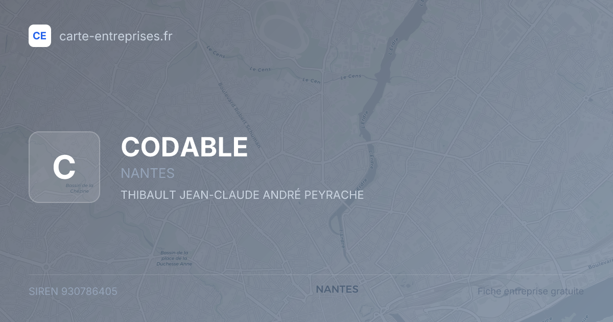 CODABLE — 930786405 — fiche entreprise