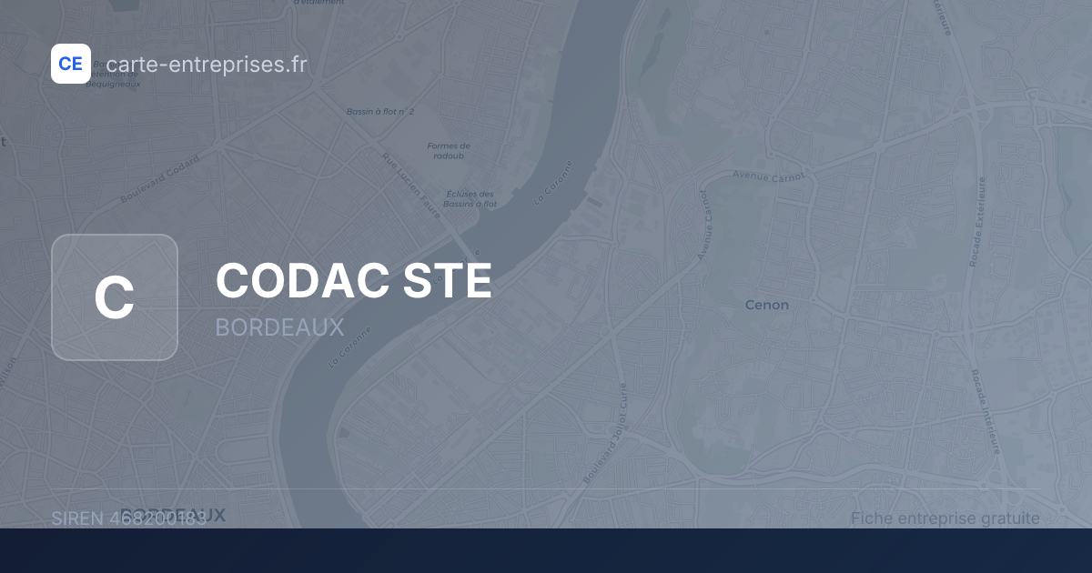 CODAC STE — 468200183 — fiche entreprise