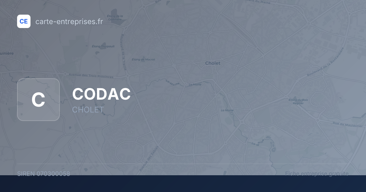 CODAC — 070300058 — fiche entreprise