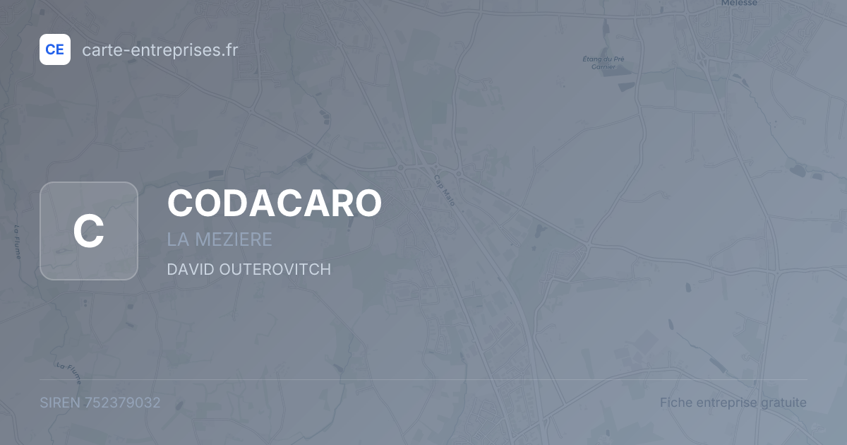 CODACARO — 752379032 — fiche entreprise