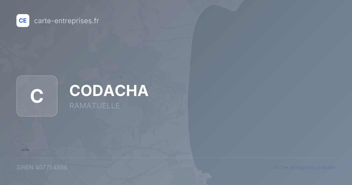CODACHA — 407754886 — fiche entreprise