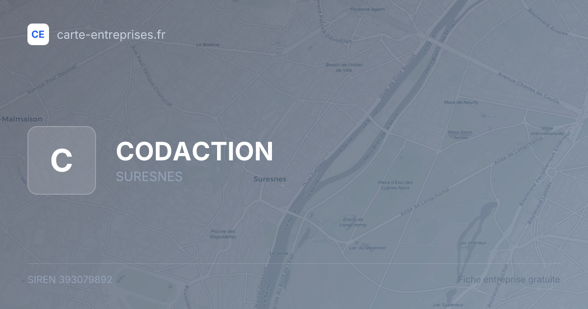 CODACTION — 393079892 — fiche entreprise