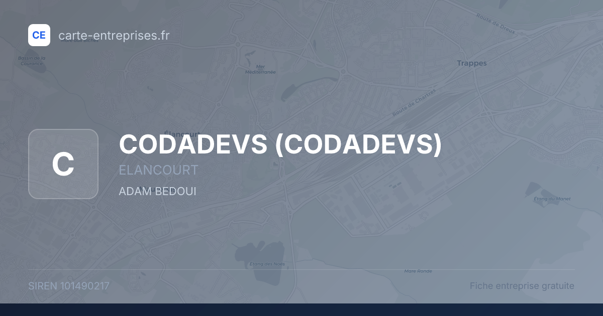 CODADEVS — 101490217 — fiche entreprise