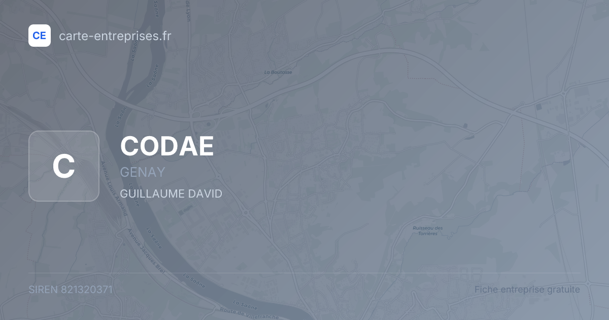 CODAE — 821320371 — fiche entreprise